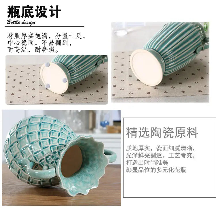 Vintage style Blue Ceramic Jug