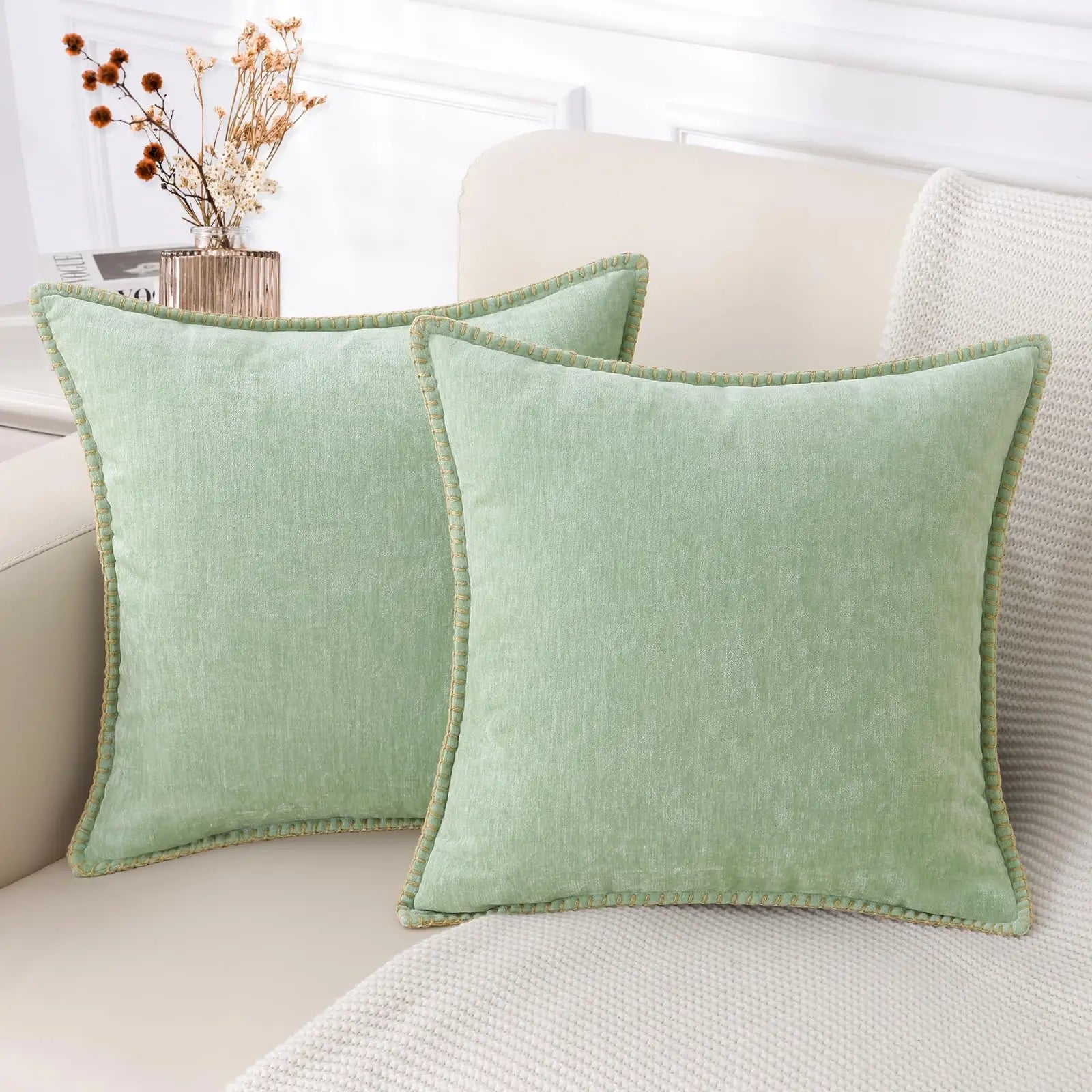 Chenille Soft Throw Cushion Cover