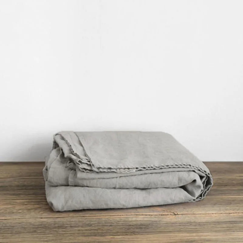 Natural Washed Linen Bed Sheets