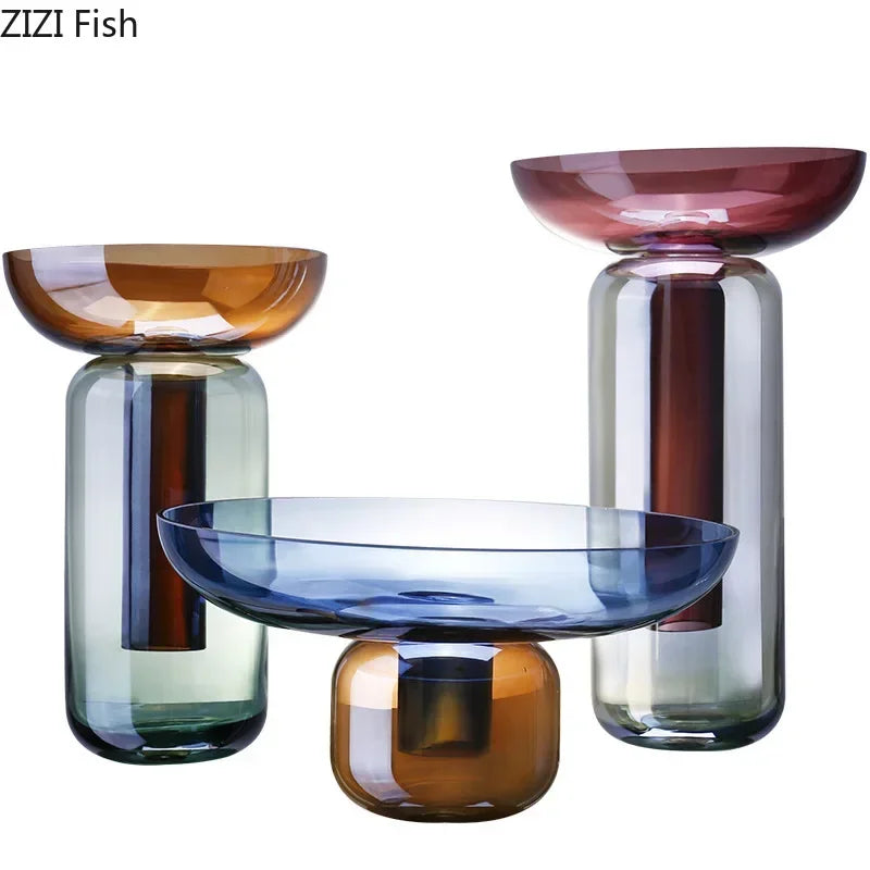 Retro Detachable  Glass Vase