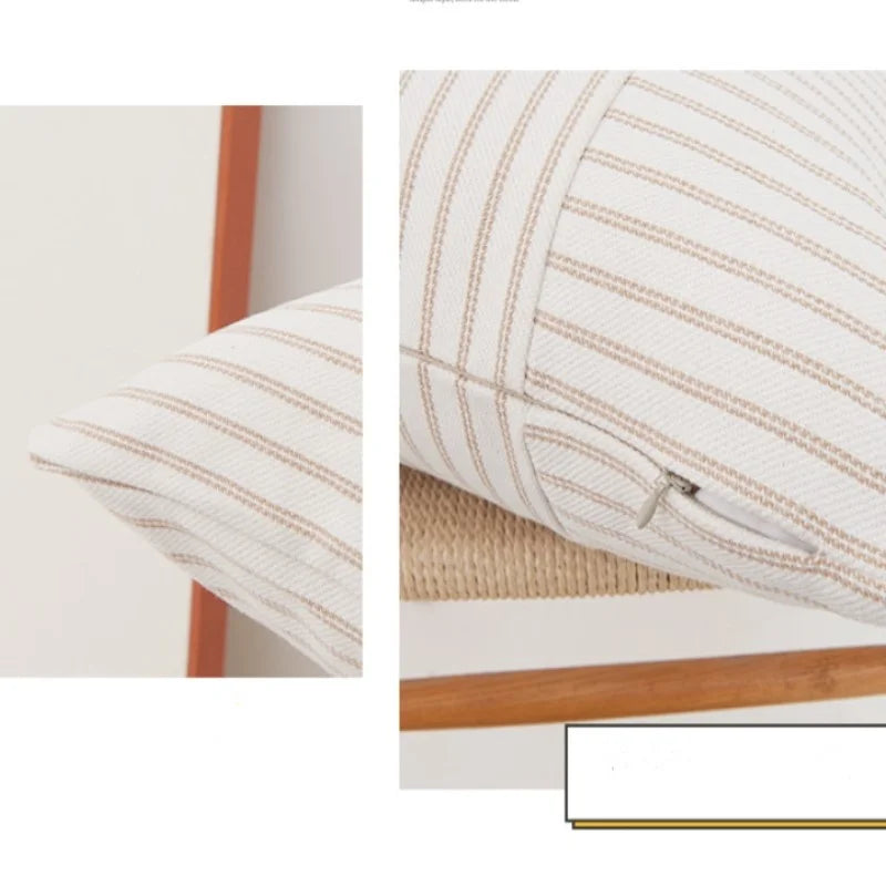 Striped Linen Cushion Cover