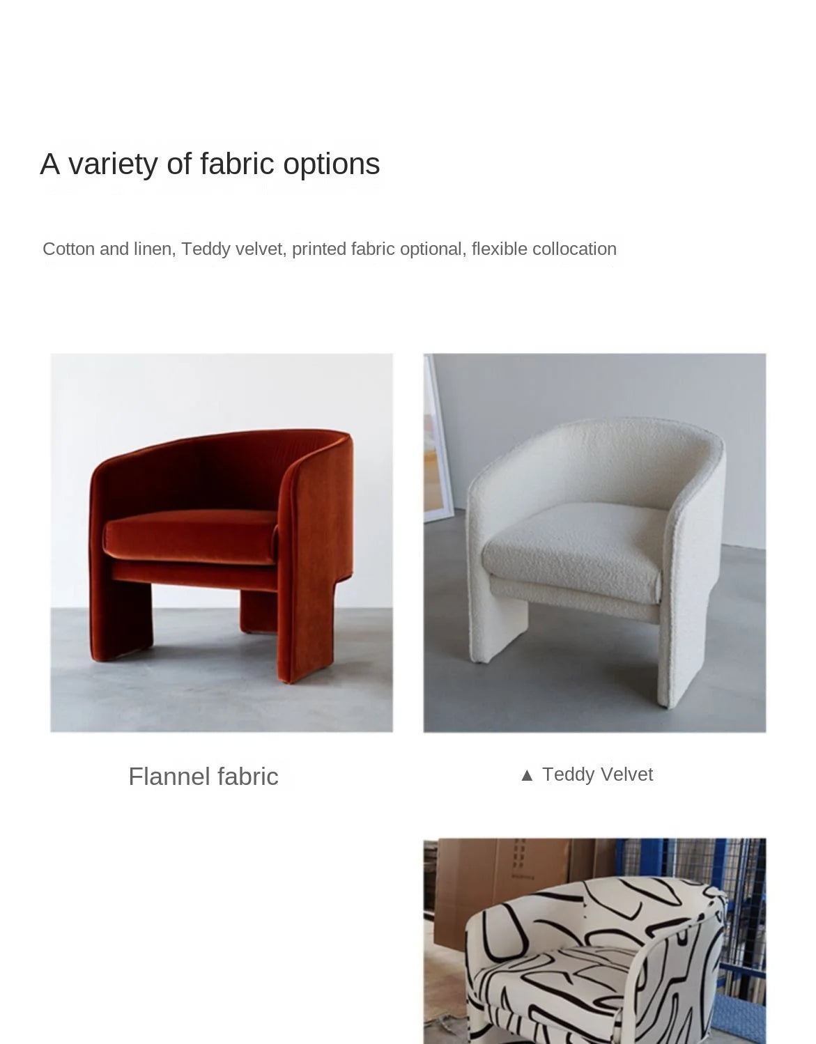 Modern Boucle Armchair