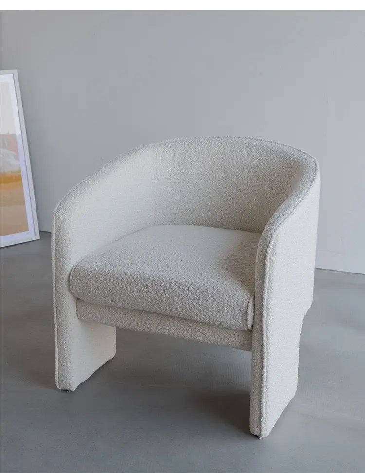 Modern Boucle Armchair