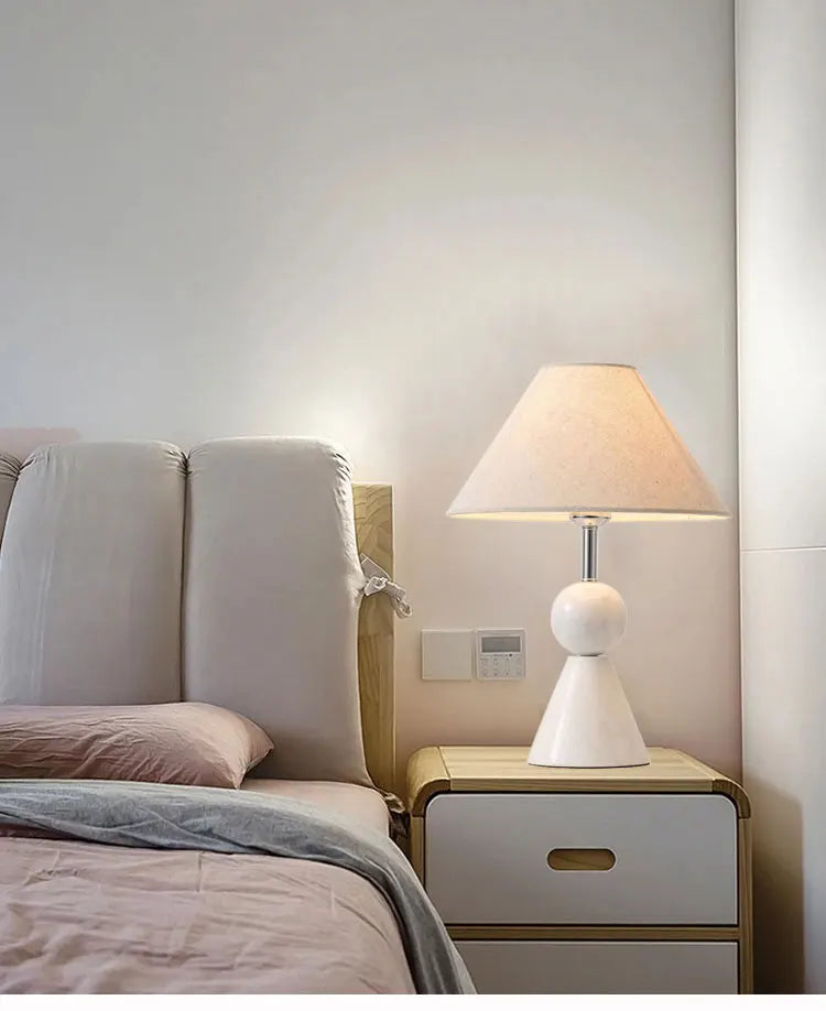 Art Deco Marble Table Lamp