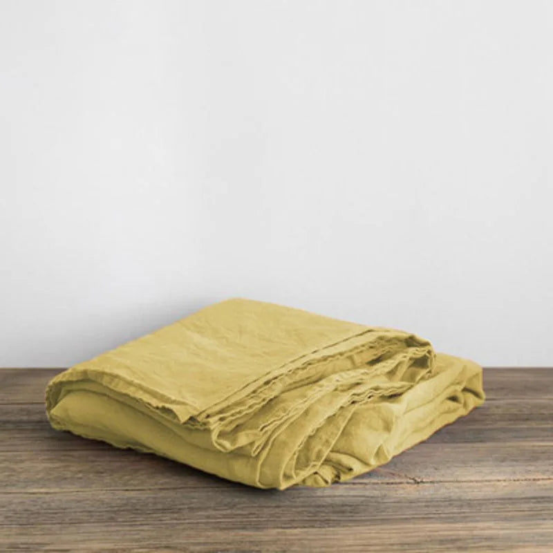 Natural Washed Linen Bed Sheets