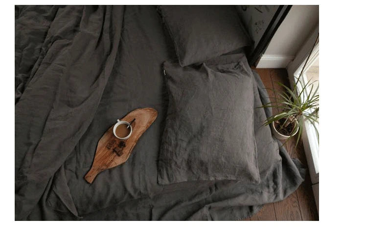 Natural Washed Linen Bed Sheets