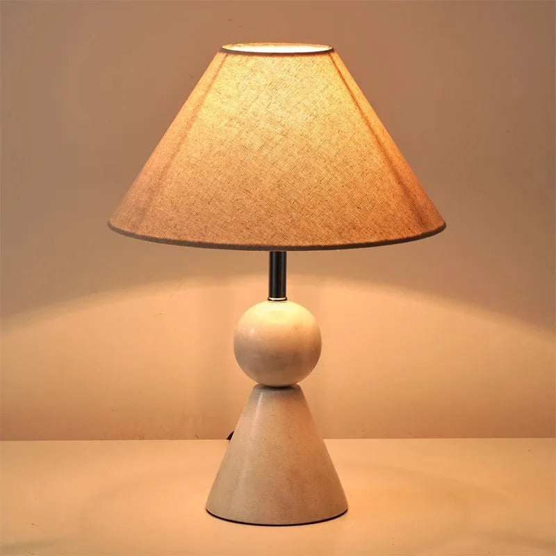Art Deco Marble Table Lamp