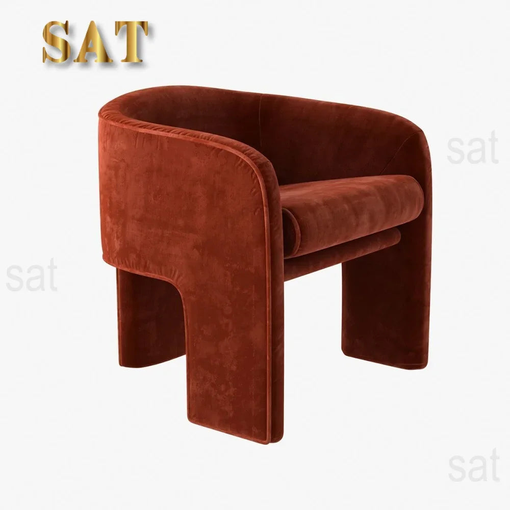 Mustard Velvet Armchair