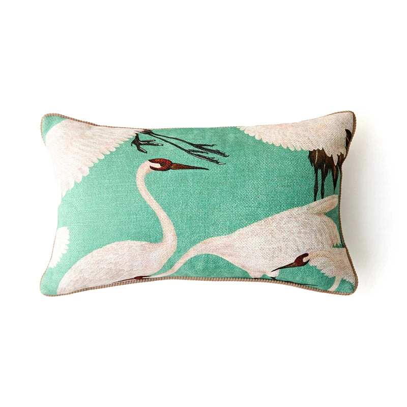 The Lady Green Velvet Cushion Cover