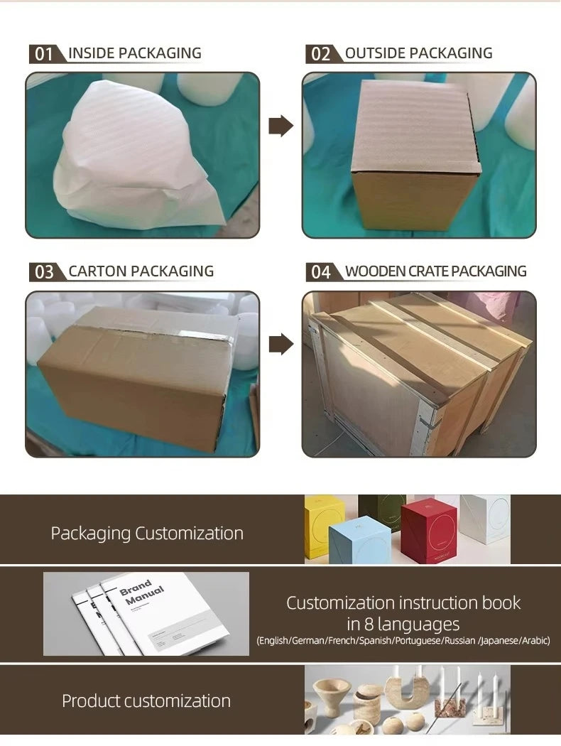 Stone Candle Jar Holder