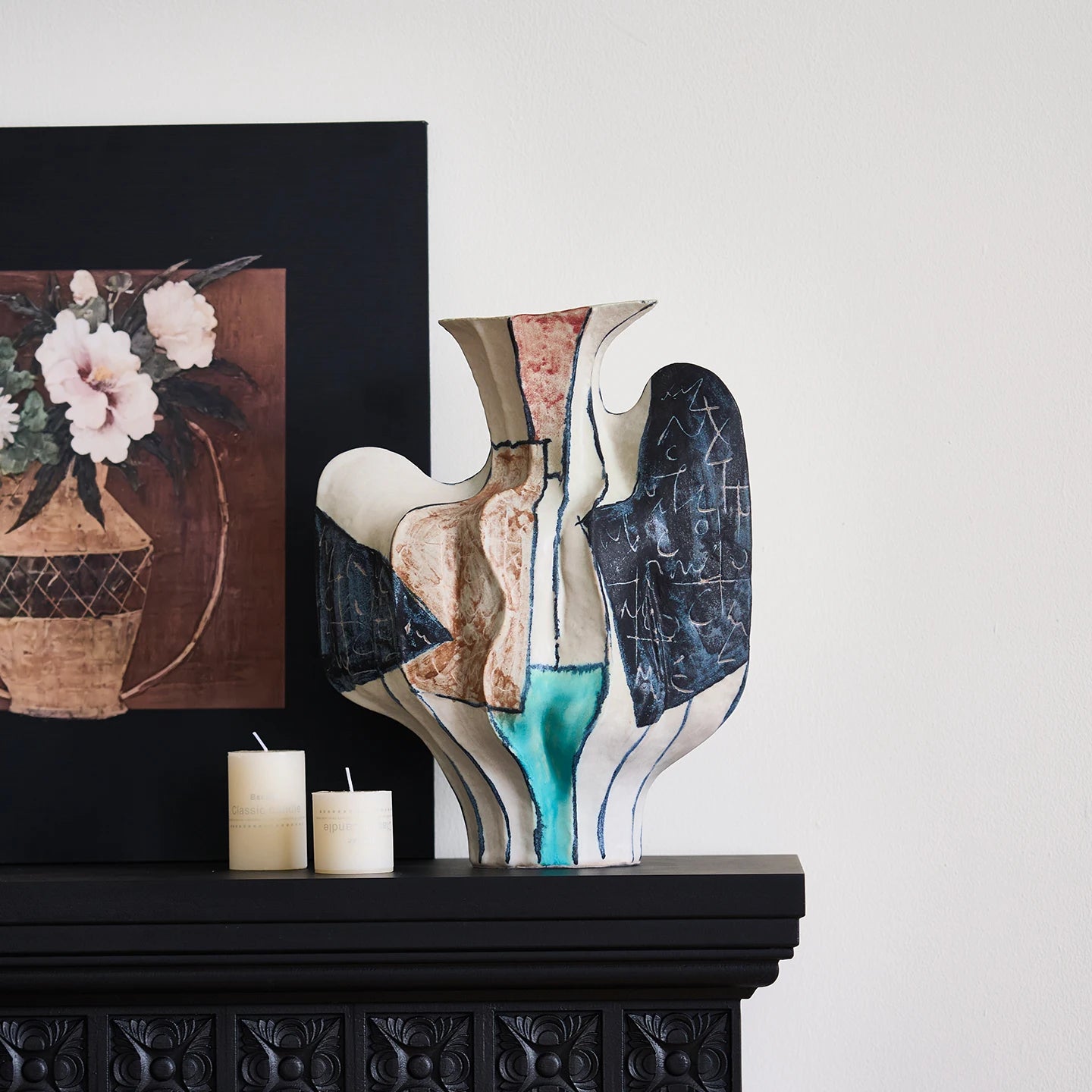 Colourful Abstract Artisan Vase