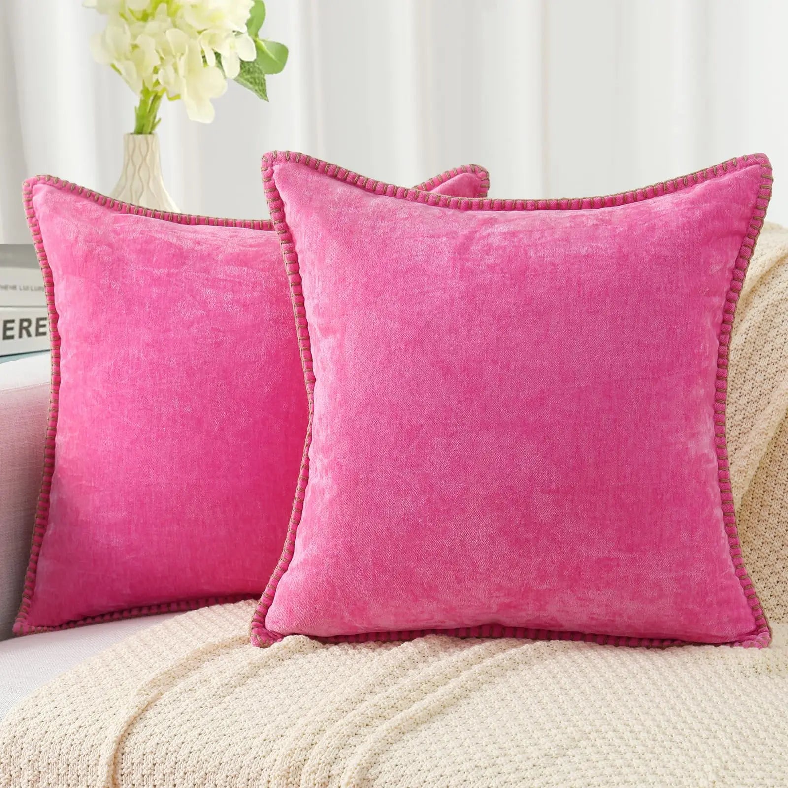 Chenille Soft Throw Cushion Cover