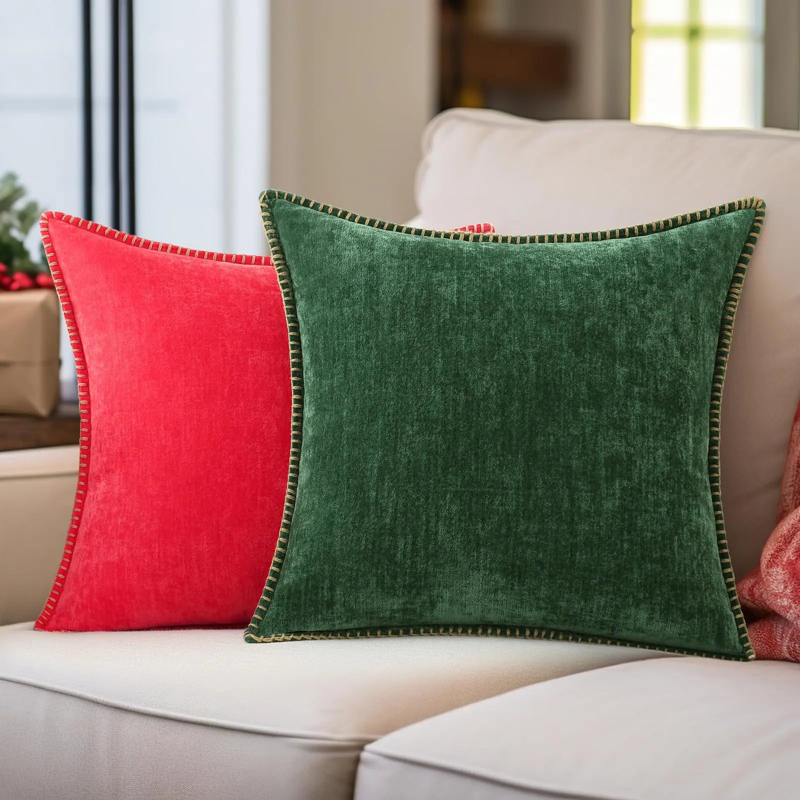 Chenille Soft Throw Cushion Cover