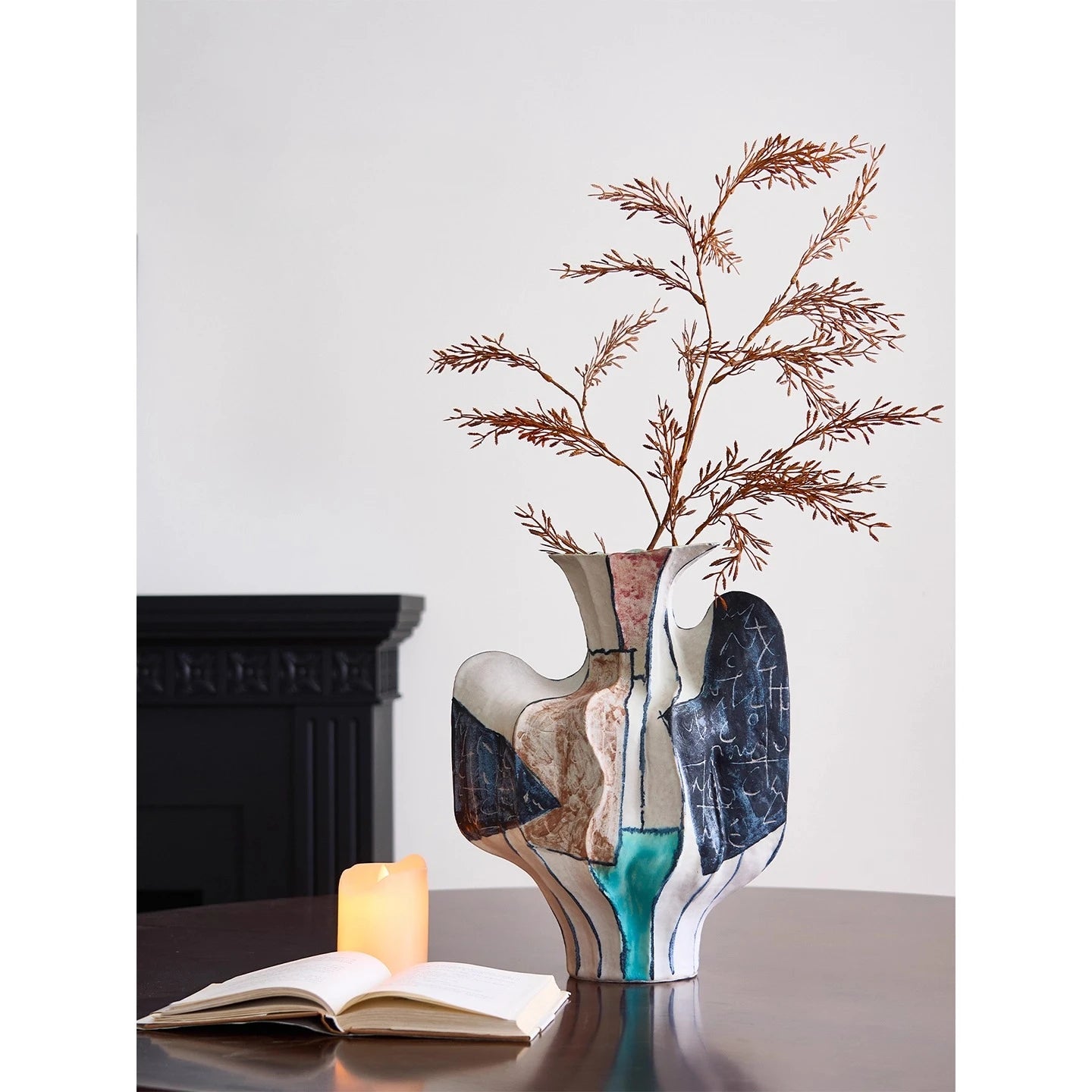 Colourful Abstract Artisan Vase