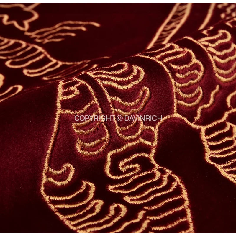 Velvet Fuchsia  Jungle Cushion Cover