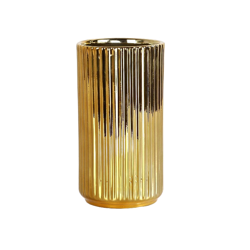 Old Hollywood Gold Vase