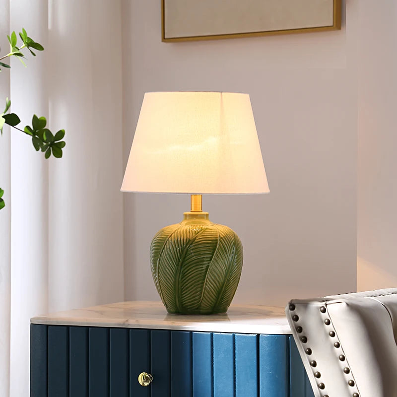 Miami Green Leaf Table Lamp