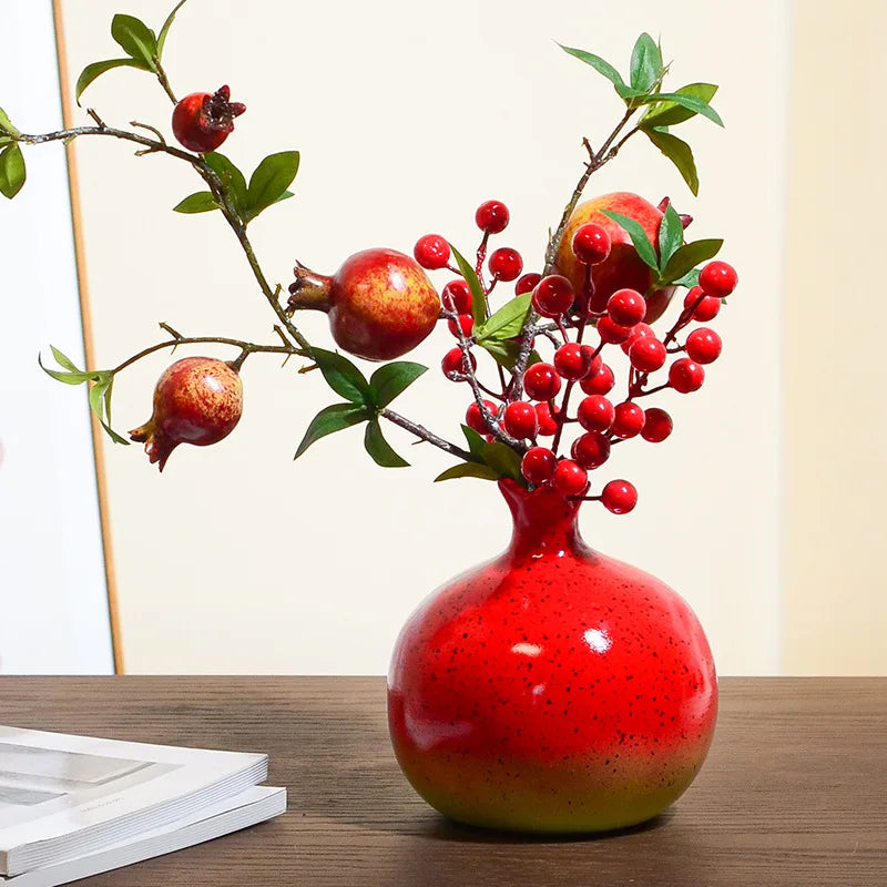 Pomegranate Ceramic Vase