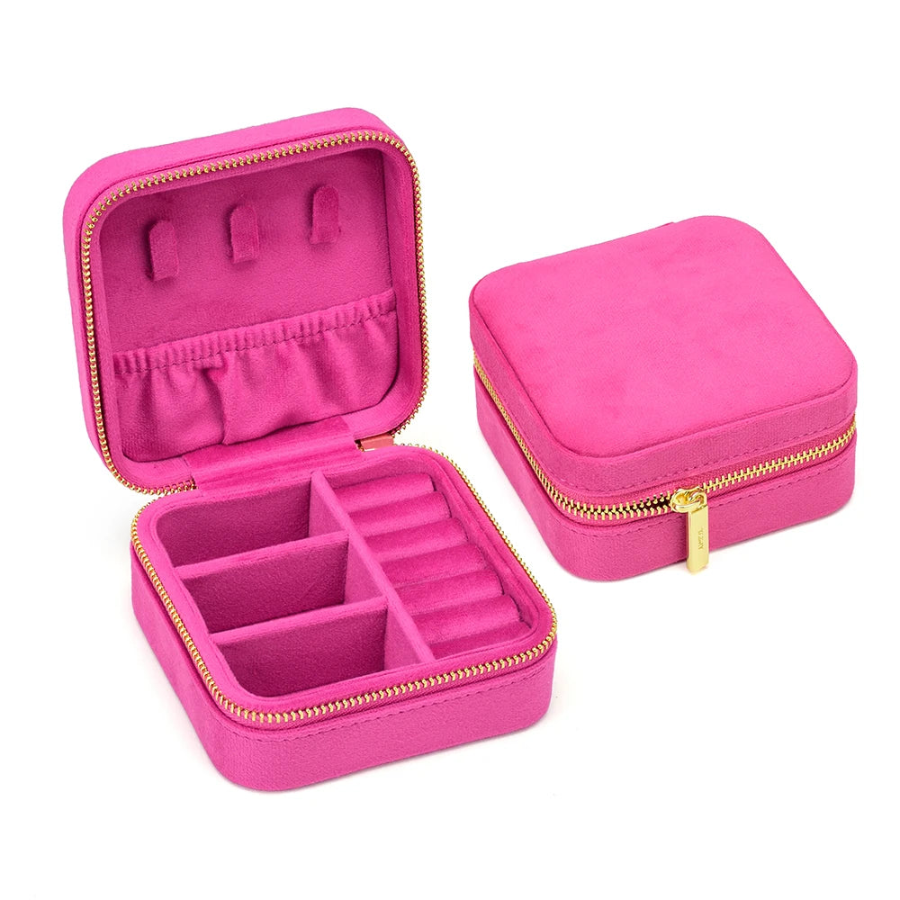 Vintage Velvet Jewellery Box