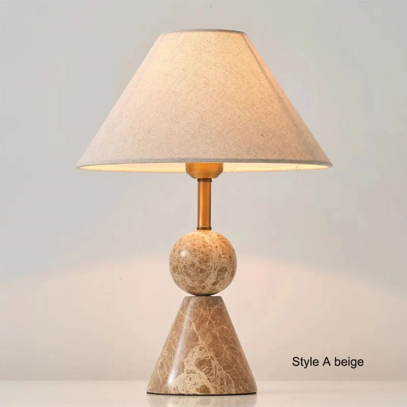 Art Deco Marble Table Lamp