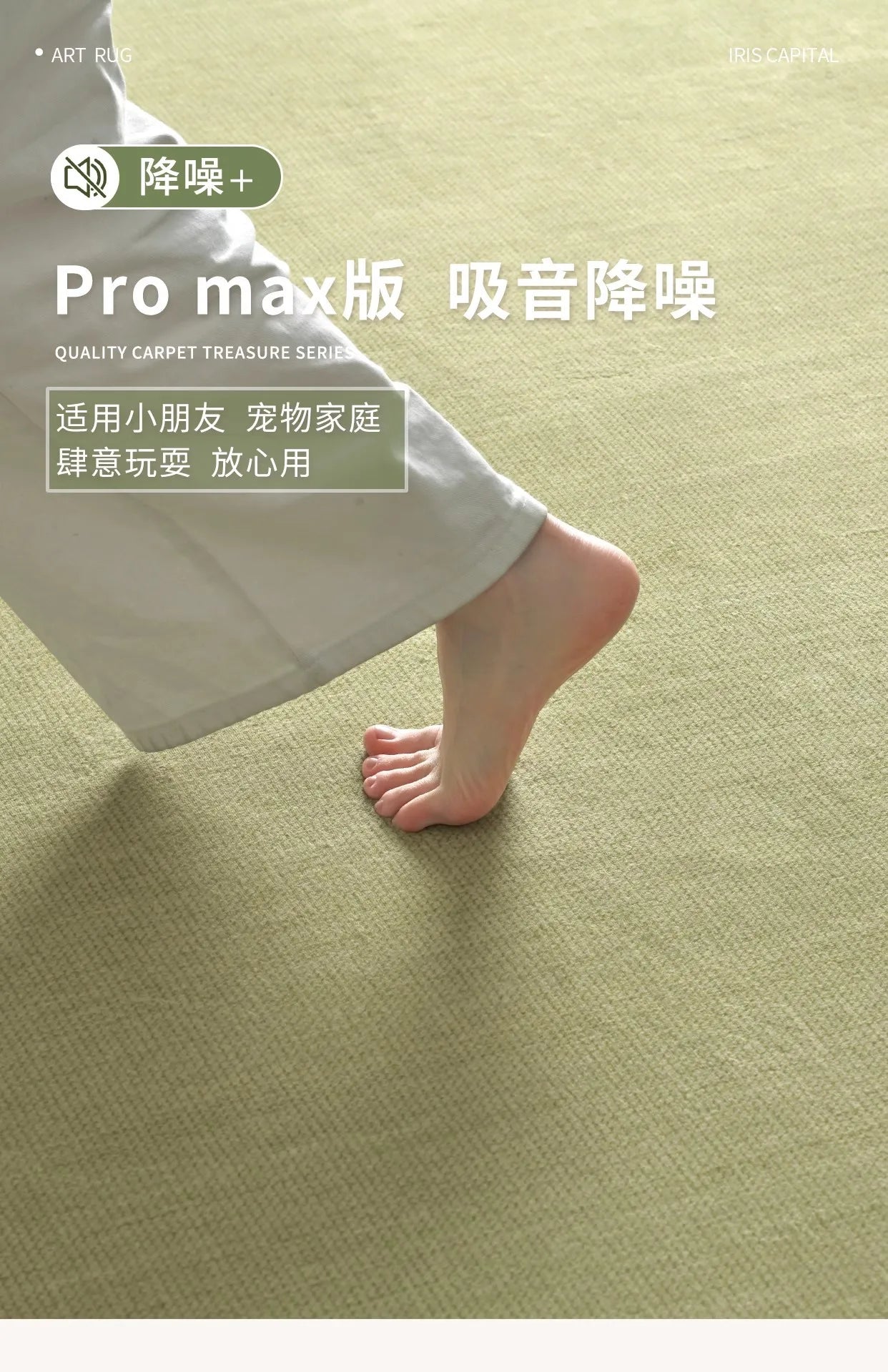 Olive rug with border