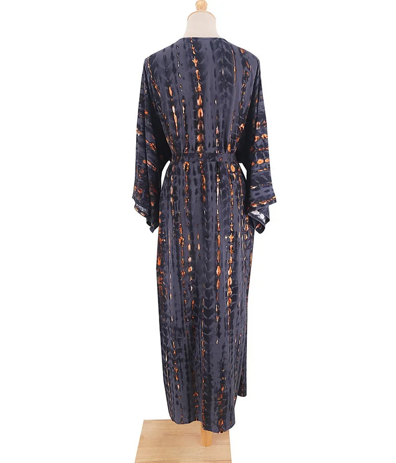 Para Praia 14 Colors Kimonos Bikini Cover Ups Beachwear Beach Robe Femme Long Dress Sarong Women Loose Cardigan Swimsuit Covers