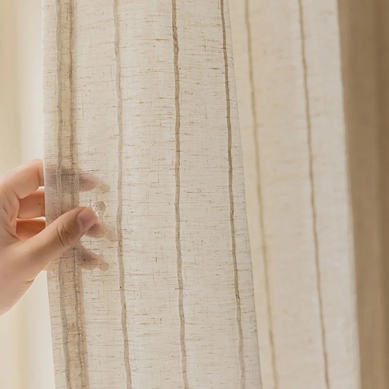 Striped Linen Curtains