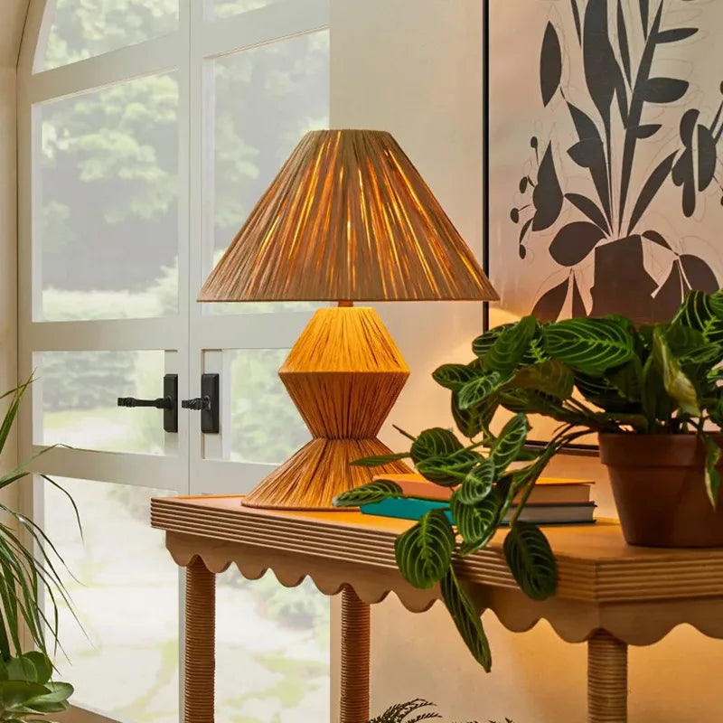 Es Vedra Rattan Floor Lamp