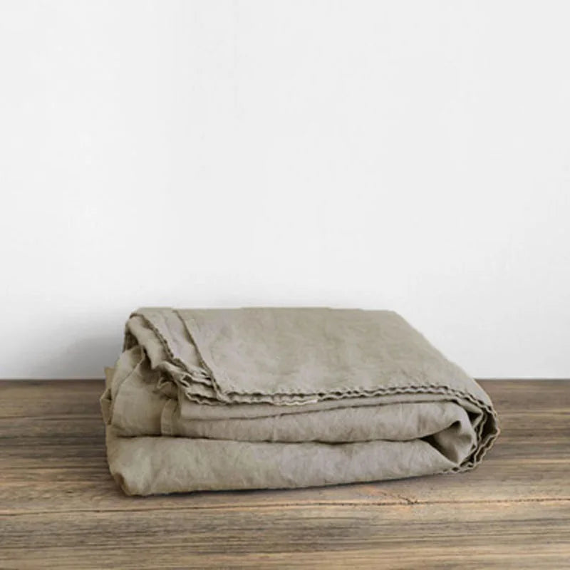 Natural Washed Linen Bed Sheets
