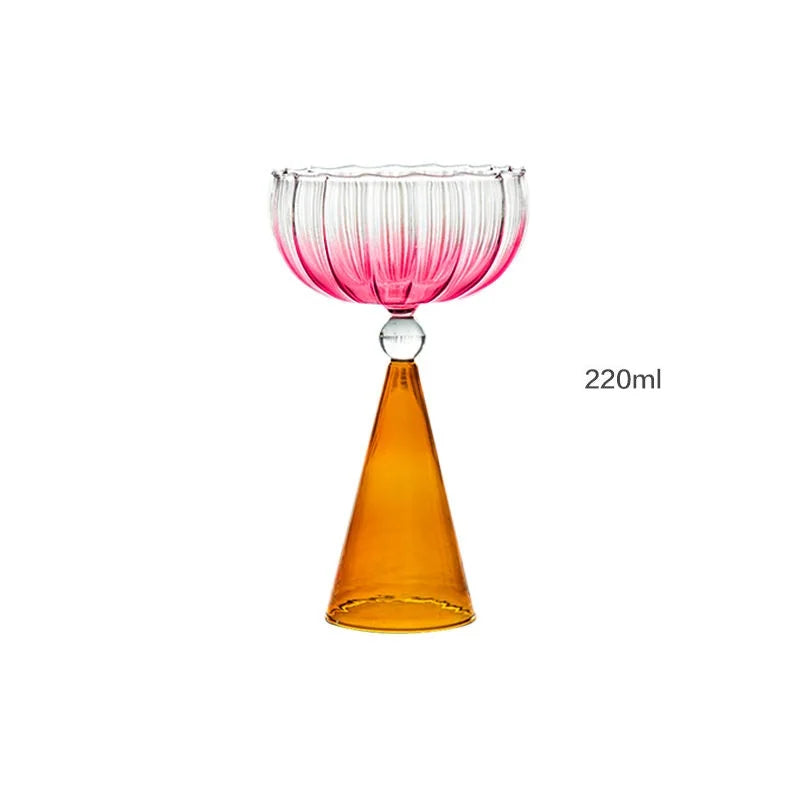Retro two-tone Cocktail Glass