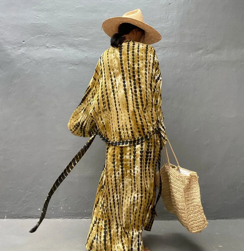 Para Praia 14 Colors Kimonos Bikini Cover Ups Beachwear Beach Robe Femme Long Dress Sarong Women Loose Cardigan Swimsuit Covers