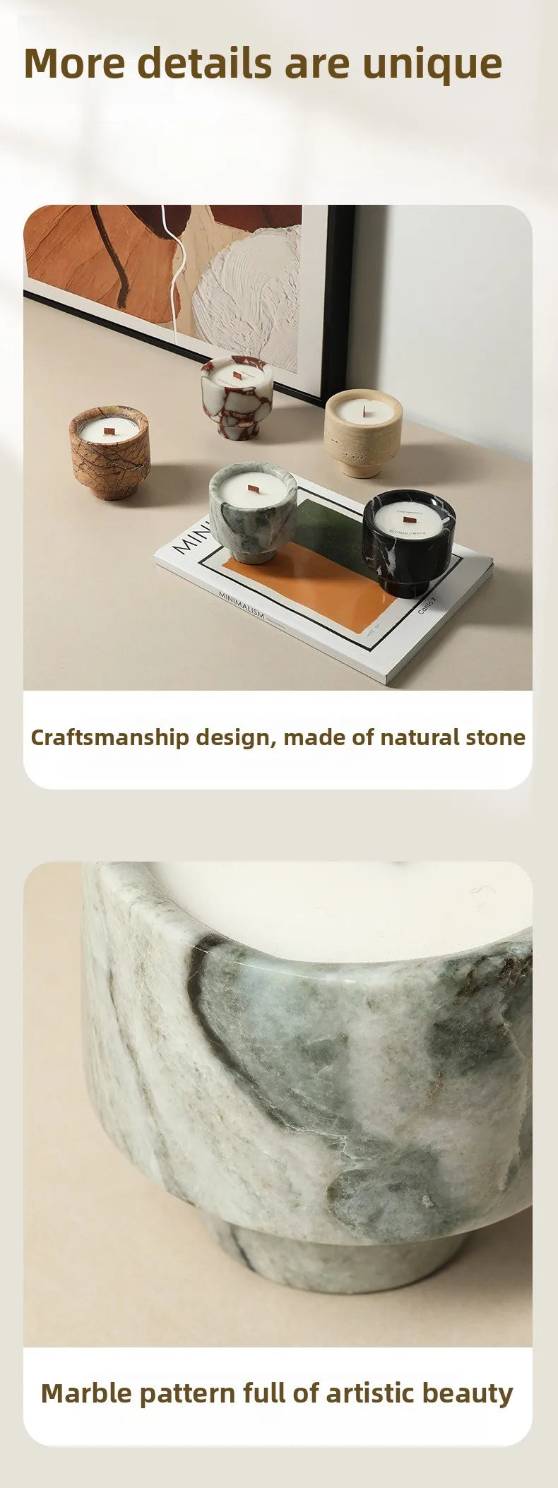 Luxury Marble Candle Holder