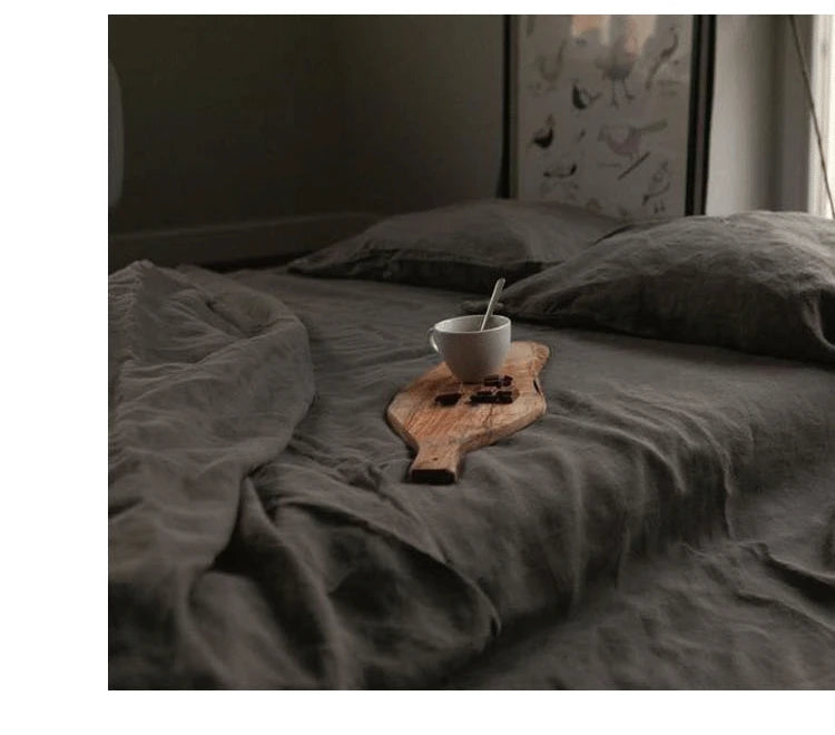 Natural Washed Linen Bed Sheets