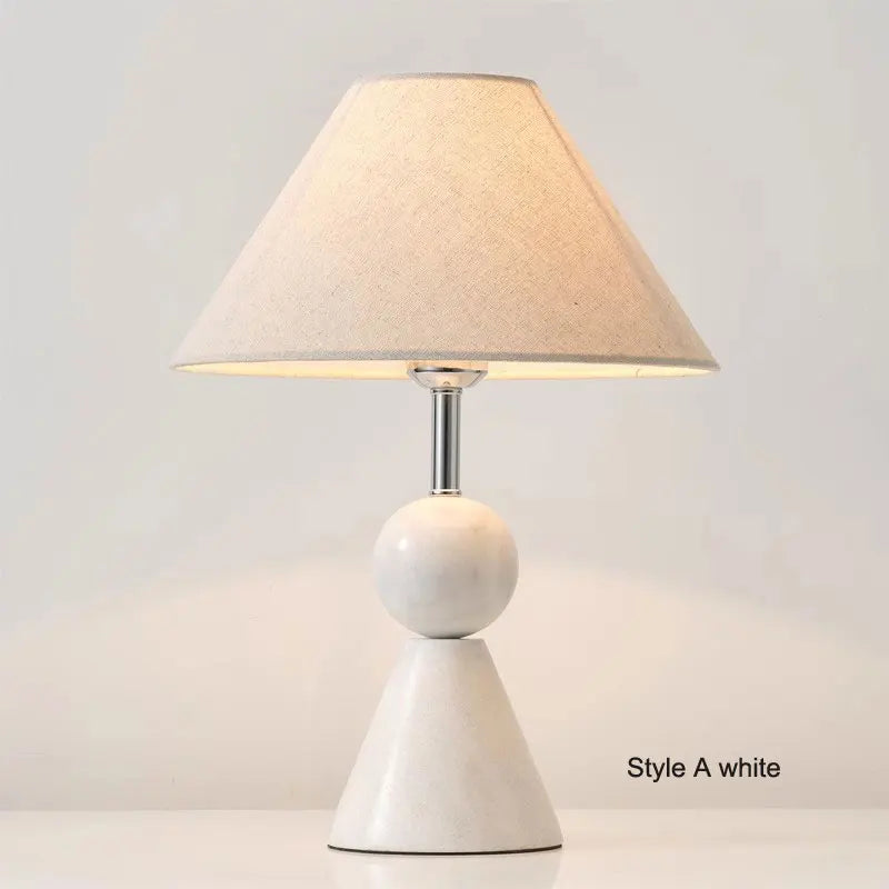 Art Deco Marble Table Lamp