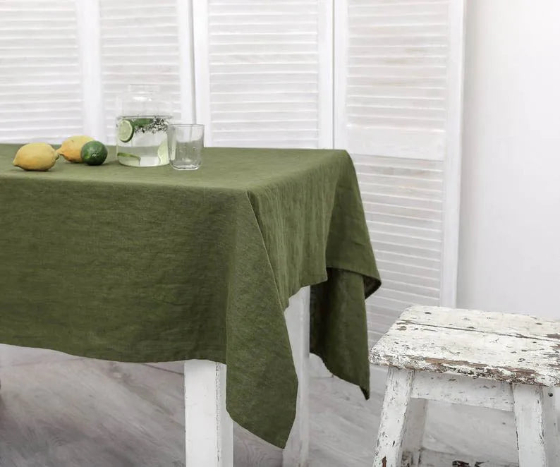 100% Linen Tablecloth