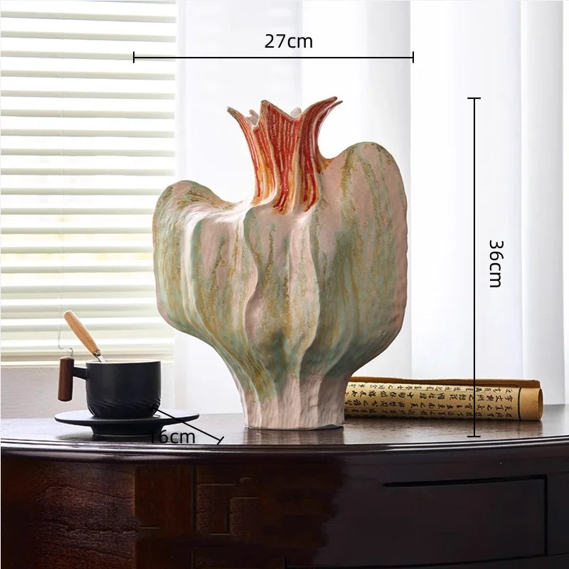 Colourful Abstract Artisan Vase