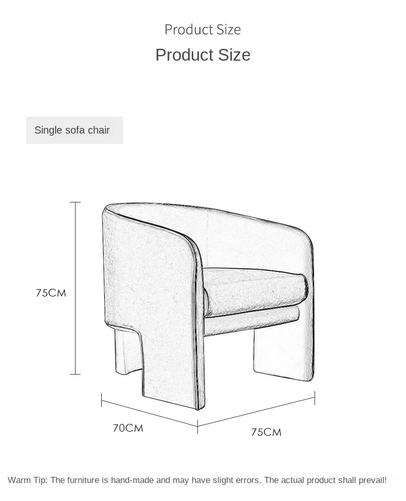 Burnt Orange Velvet Arm Chair