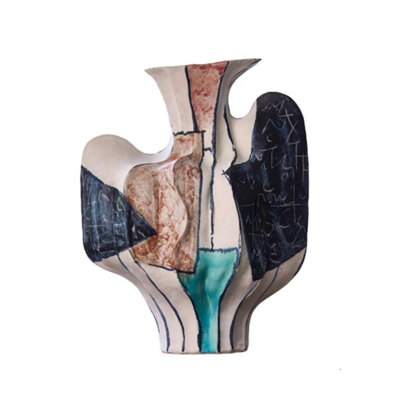 Colourful Abstract Artisan Vase