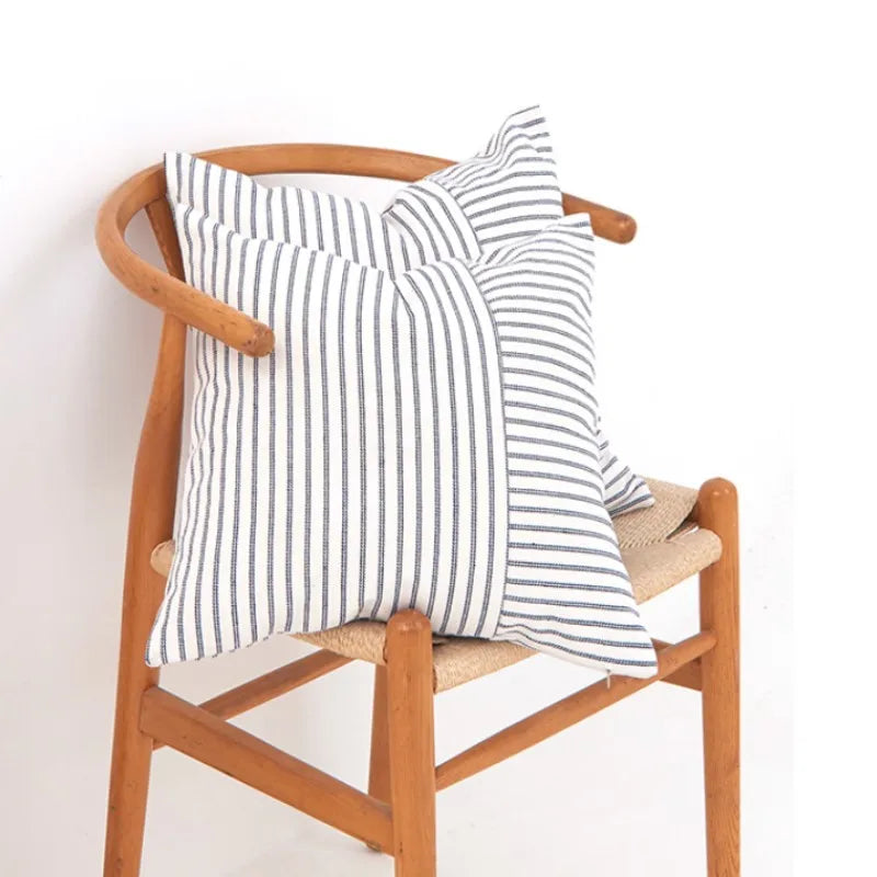 Striped Linen Cushion Cover