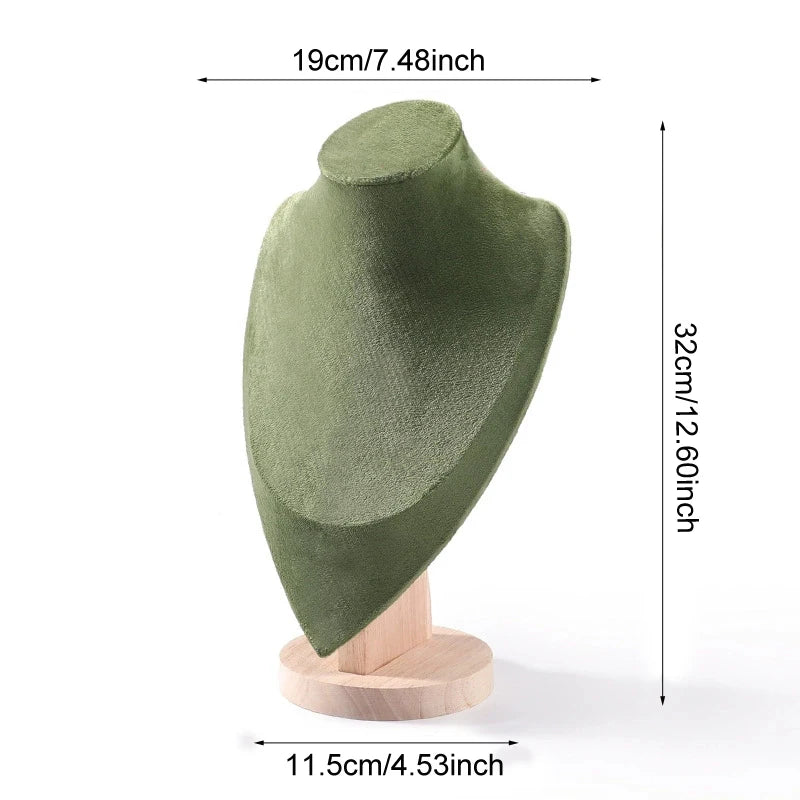 Hollywood Velvet Necklace Bust