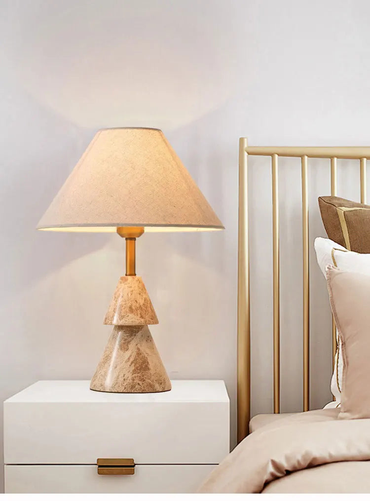 Art Deco Marble Table Lamp