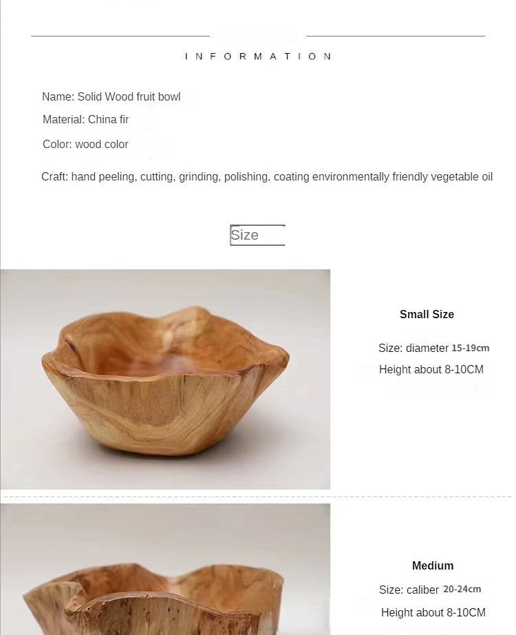 Irregular Wooden Bowl