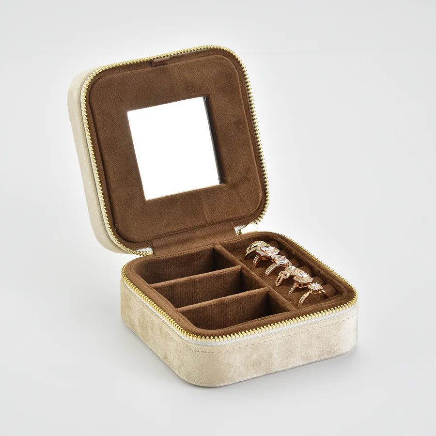 Vintage Velvet Jewellery Box