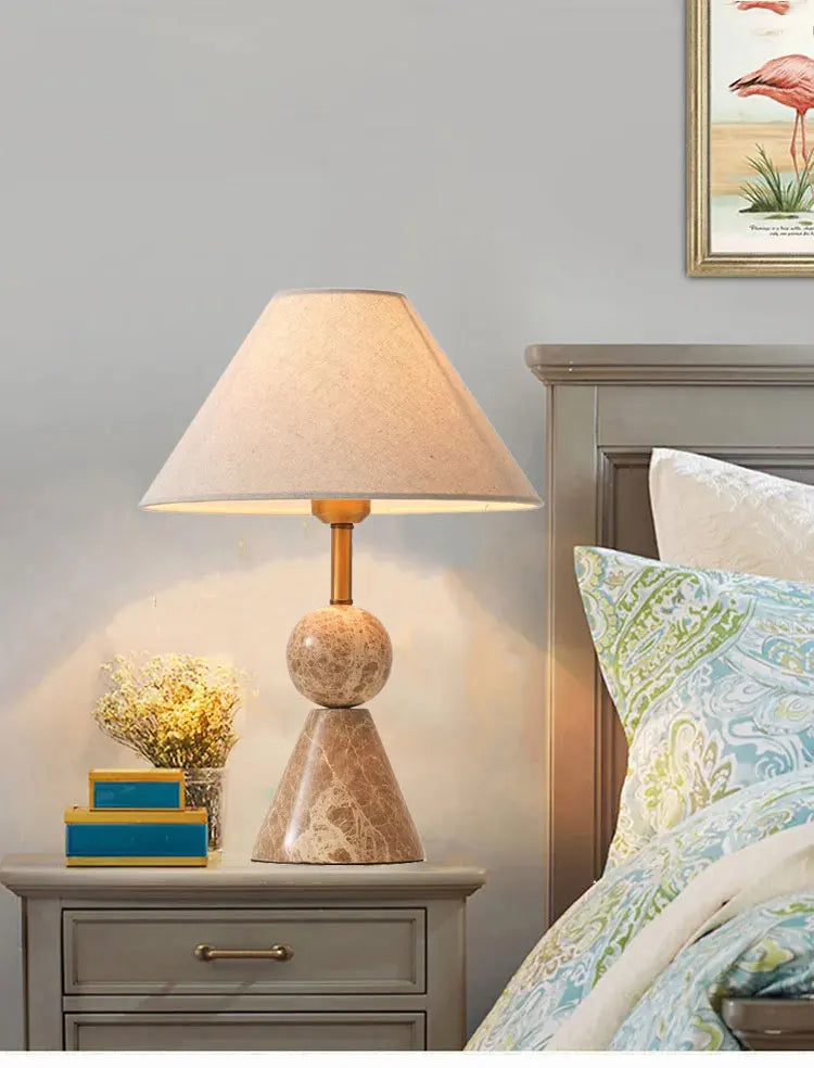 Art Deco Marble Table Lamp