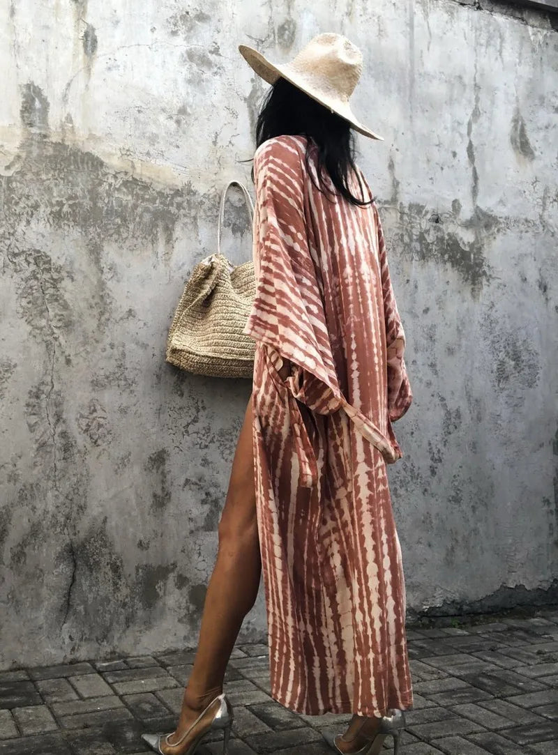 Para Praia 14 Colors Kimonos Bikini Cover Ups Beachwear Beach Robe Femme Long Dress Sarong Women Loose Cardigan Swimsuit Covers