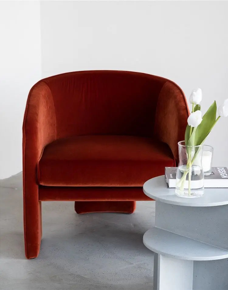 Modern Boucle Armchair