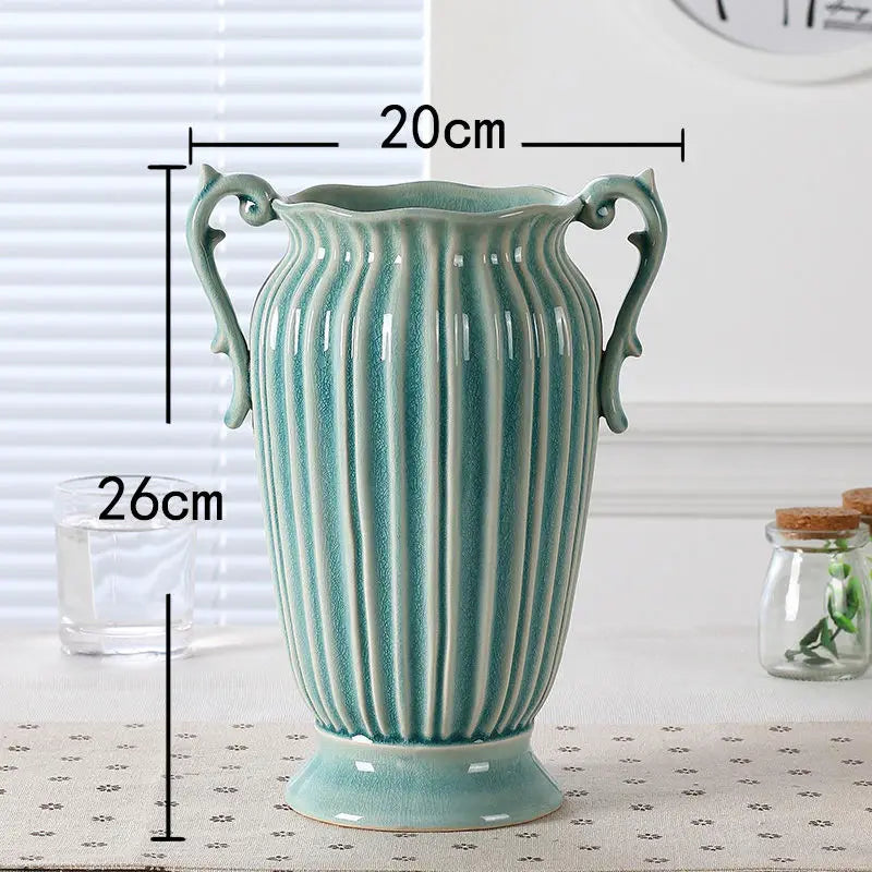 Vintage style Blue Ceramic Jug