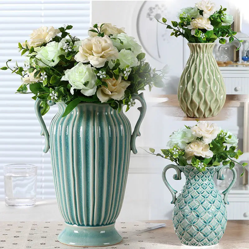 Vintage style Blue Ceramic Jug