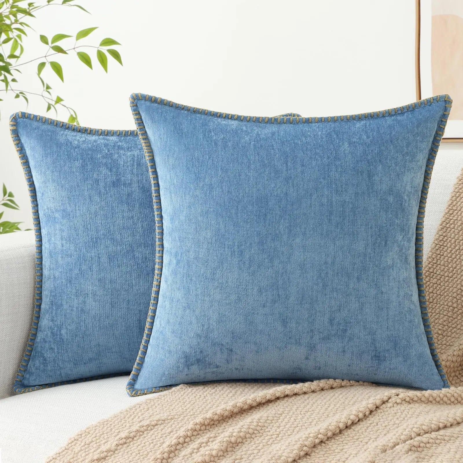 Chenille Soft Throw Cushion Cover
