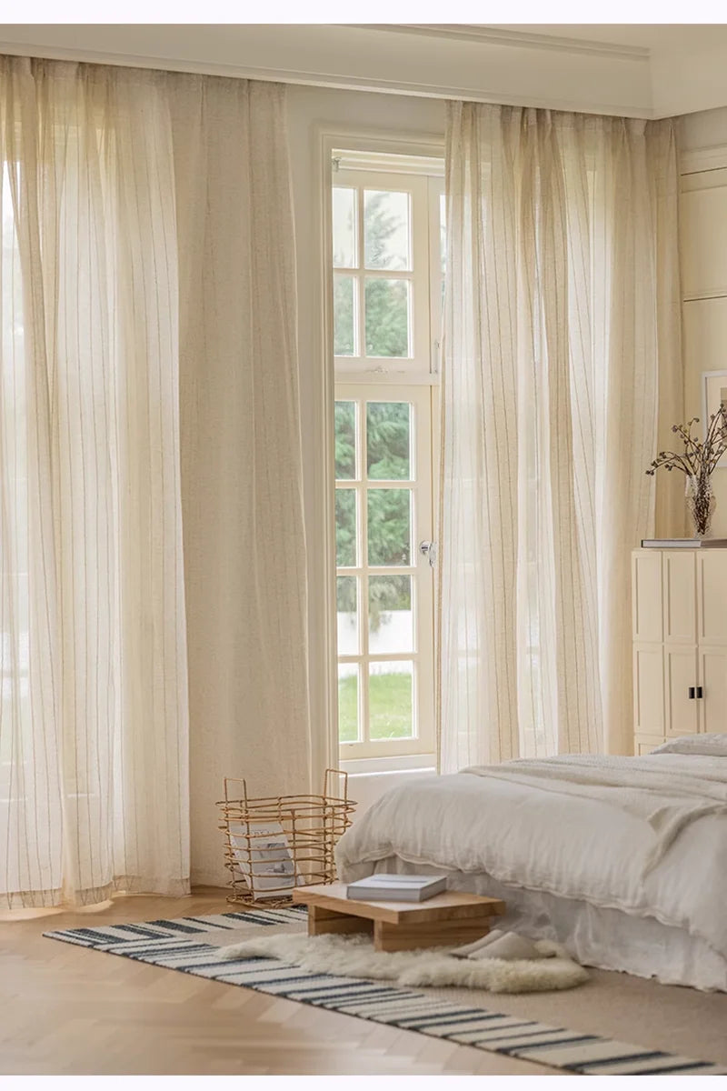 Striped Linen Curtains